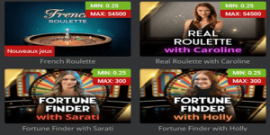Jeux de casinos en live